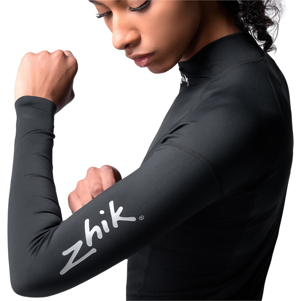 Zhik Womens Eco Spandex UPF50+ Top Long Sleeve Rash Vest DTP-0063-W-BLK - Black